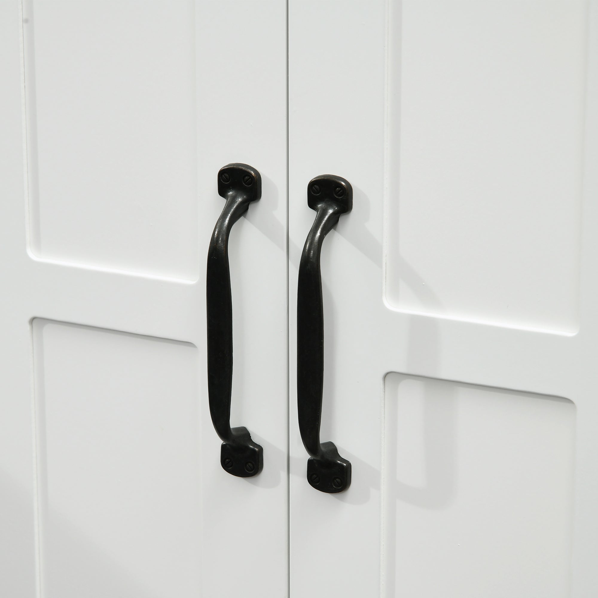 Under Sink Bathroom Cabinet with Double Door and Adjustable Shelf Load 20 kg 60x30x60 cm White