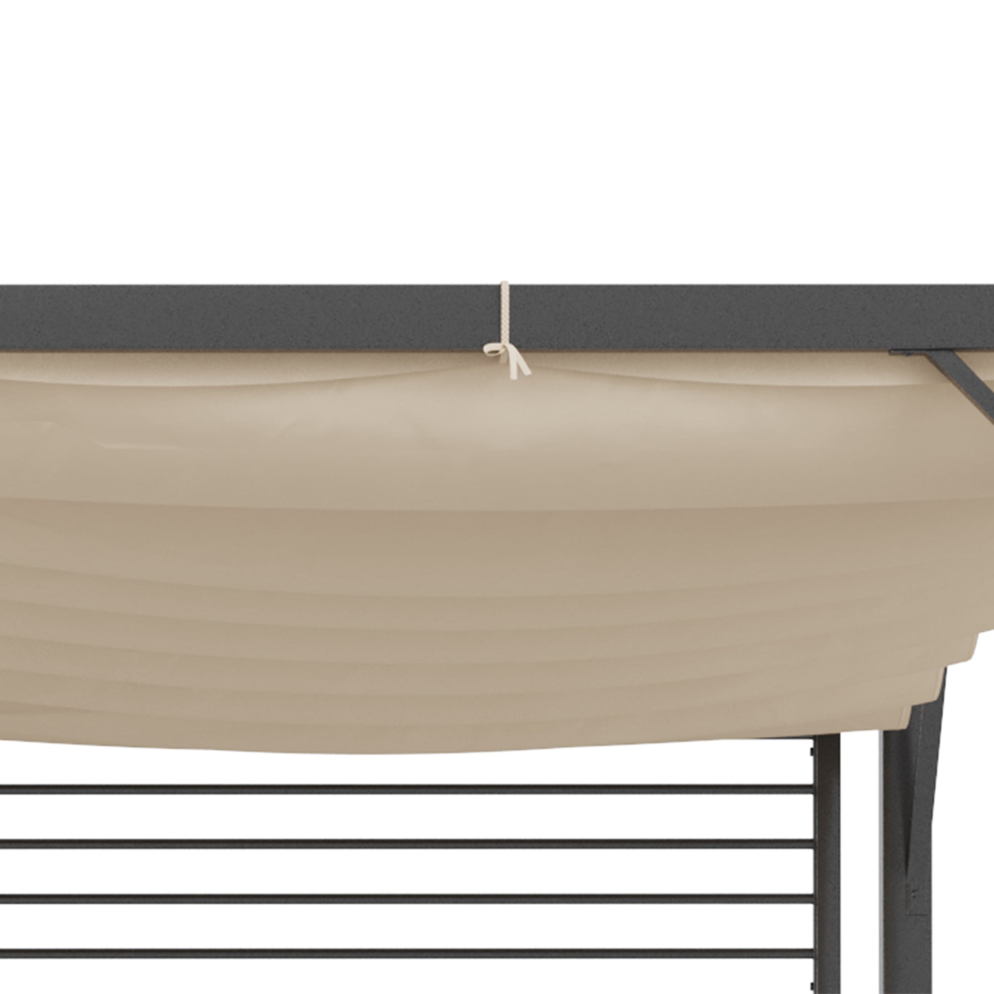 Pavilion, Pergola with Adjustable Fabric Roof, Party Tent, Canopy, Polyester, Beige, 300 x 280 x 238 cm