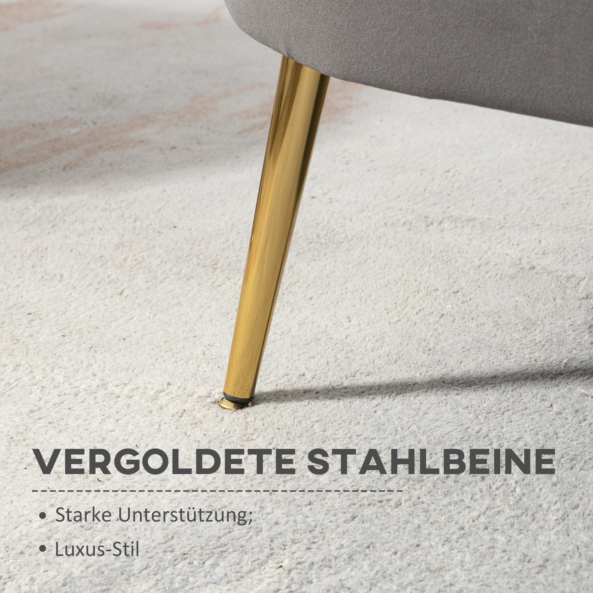 2-Seater Fabric Sofa Two-Seater Lounge Sofa with Soft and Generous Cushions Upholstered Sofa Seating Furniture Upholstered Furniture Design Sofa Elegant Velvet Polyester Grey 133 x 63 x 75 cm