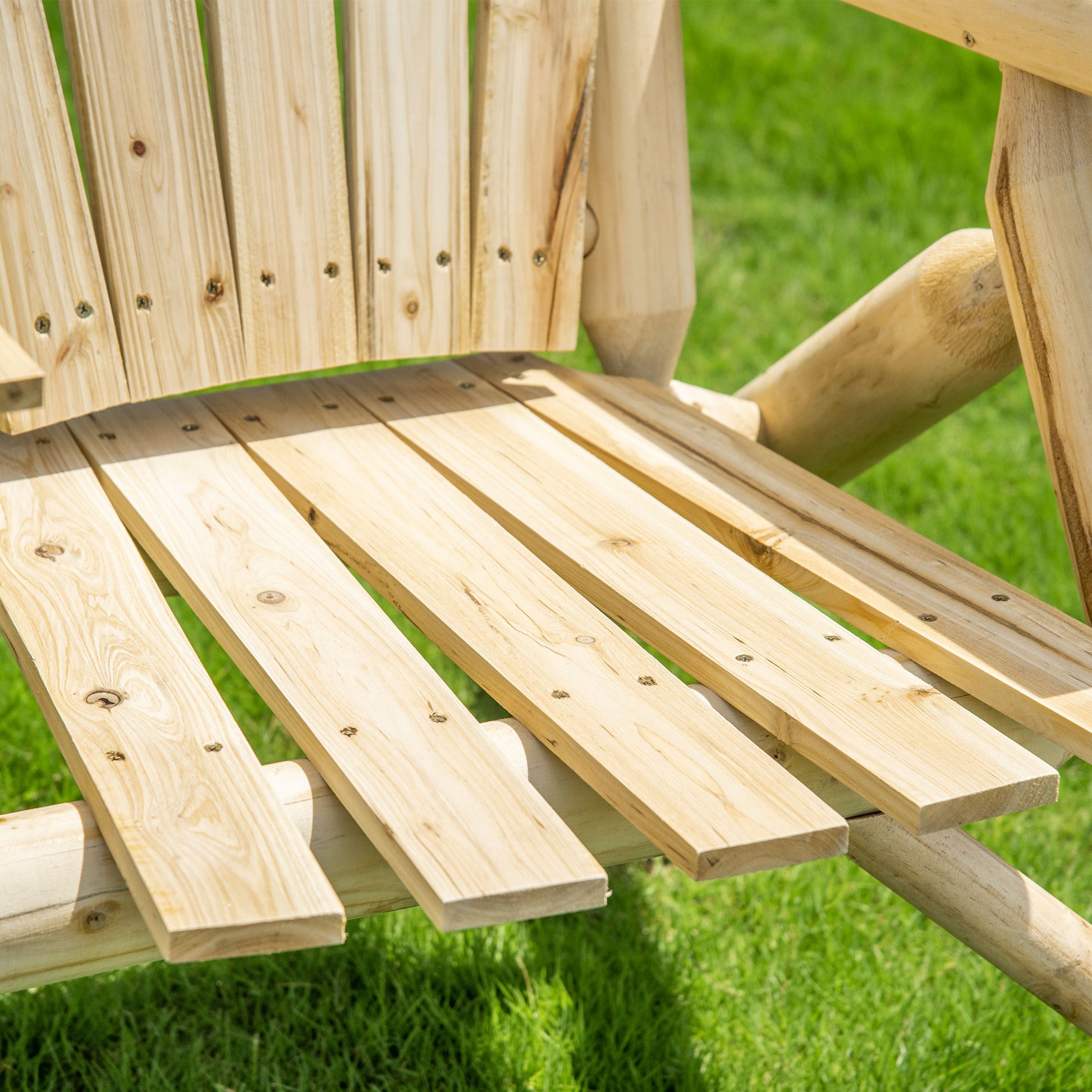 Garden Bench with Table, Garden Furniture, Bench, 2 Chairs, Solid Wood, Natural, 157 x 88 x 103 cm