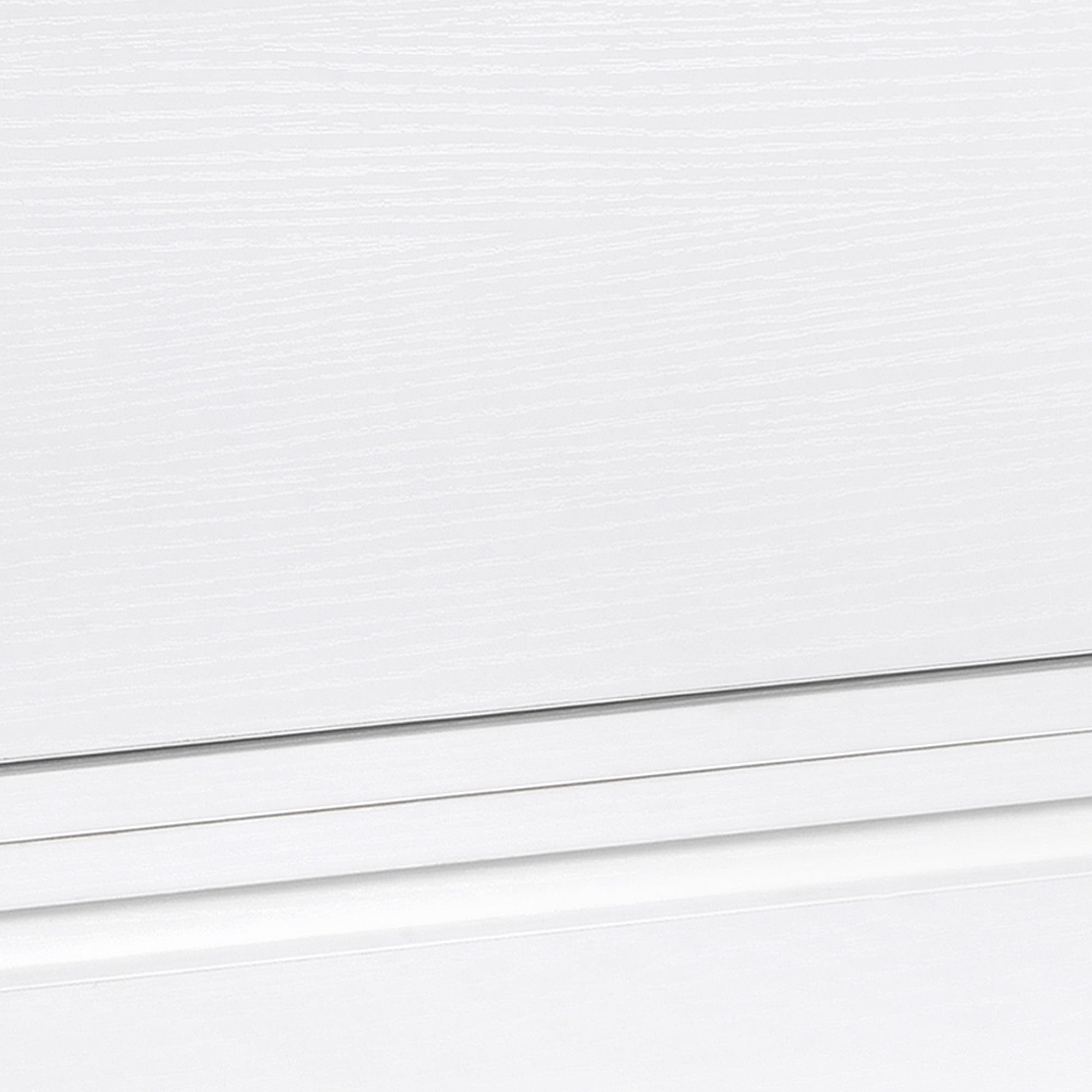 Set of 2 Modern Bedside Tables with Drawer and Suspended Design for Bedroom and Living Room, in Chipboard and MDF, 49x38x23cm, White