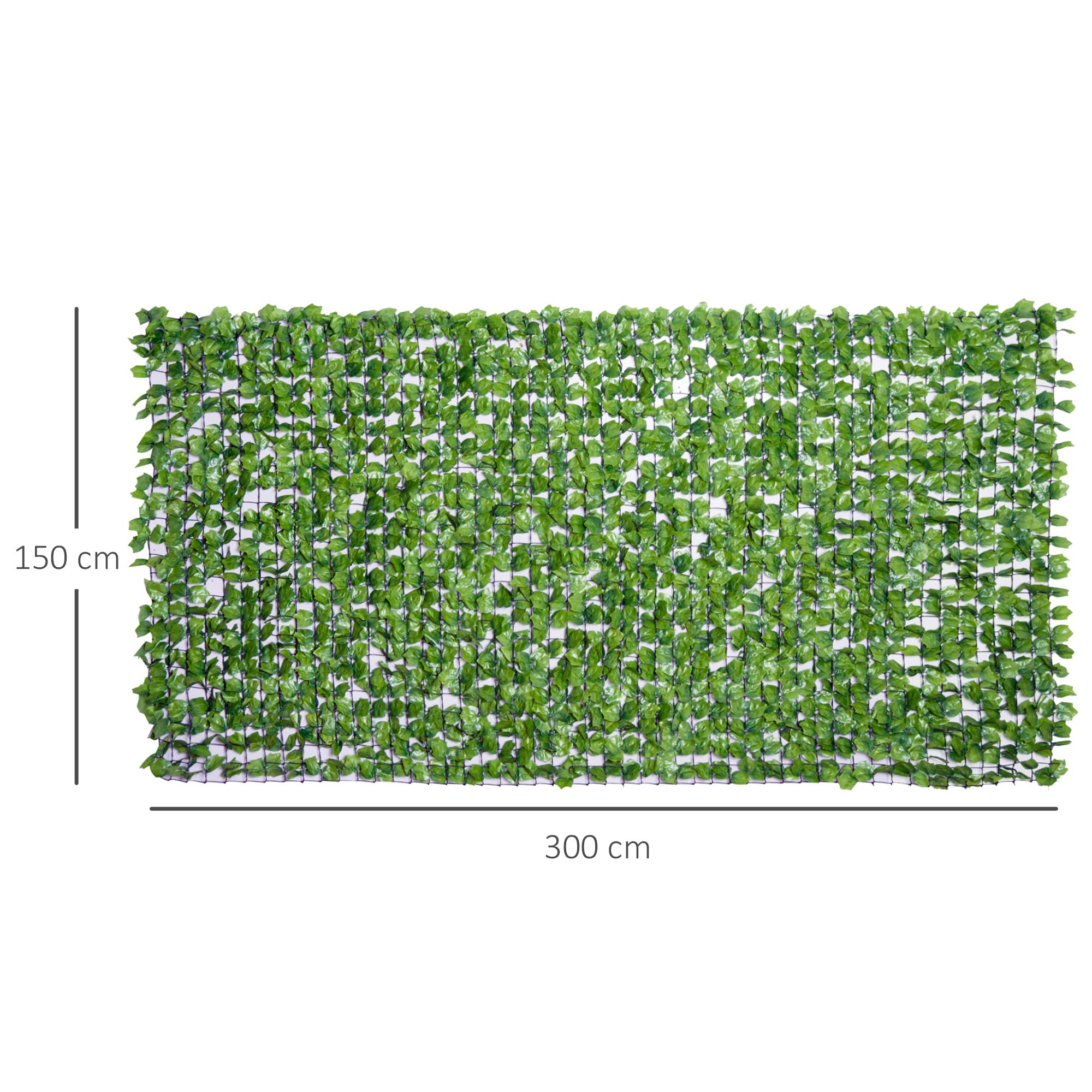 Artificial Hedge Privacy Screen, UV Protected Privacy Screen, Green Balcony Privacy Screen, Fence Privacy Screen with Leaves, Hedge Fence, Wall Artificial 300 x 150 cm for Garden Wedding