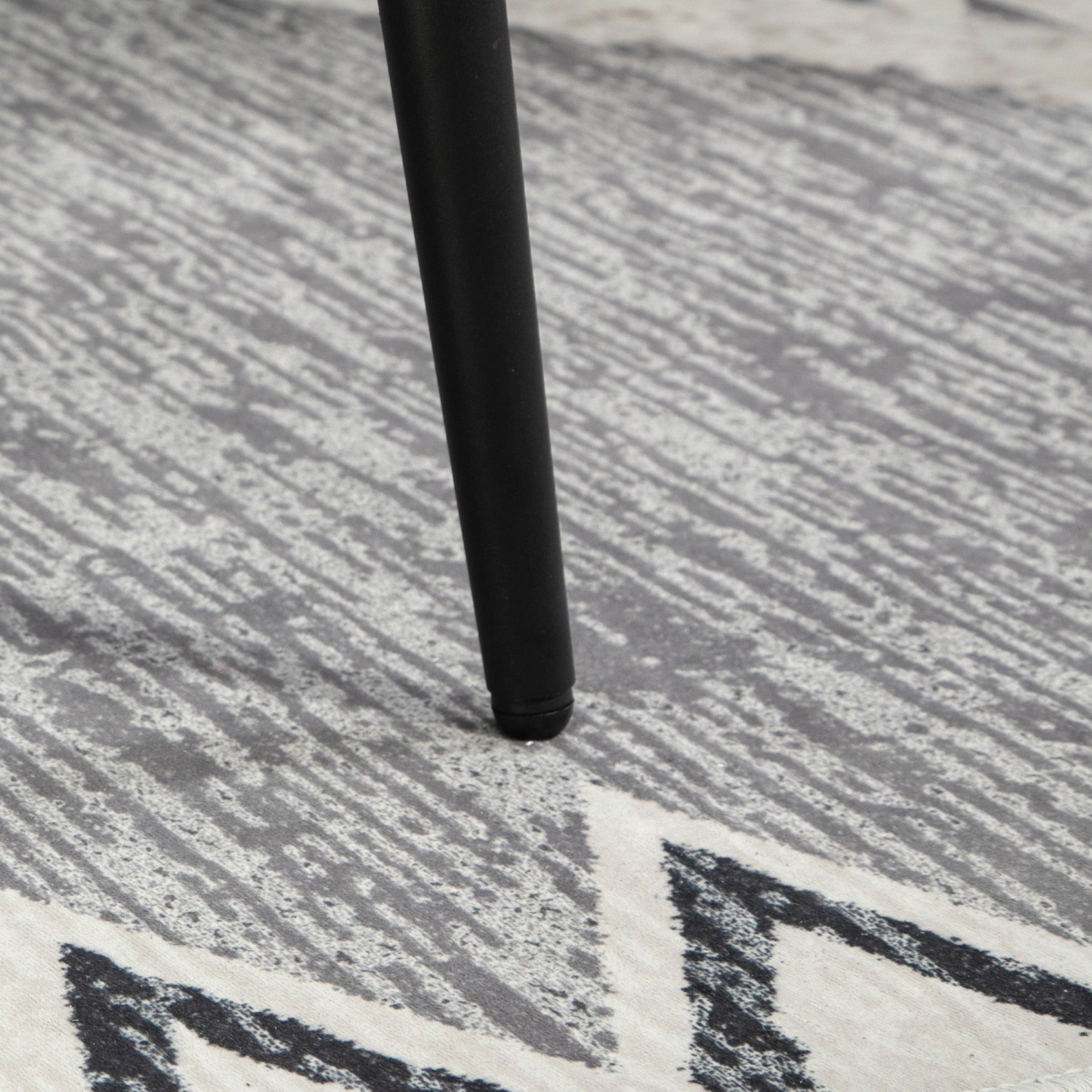 Footstool Sitting Stool Square Vanity Stool Footrest with Cashmere Look, Steel Legs, for Living Room, Bedroom, Light Gray, 42 x 42 x 47 cm