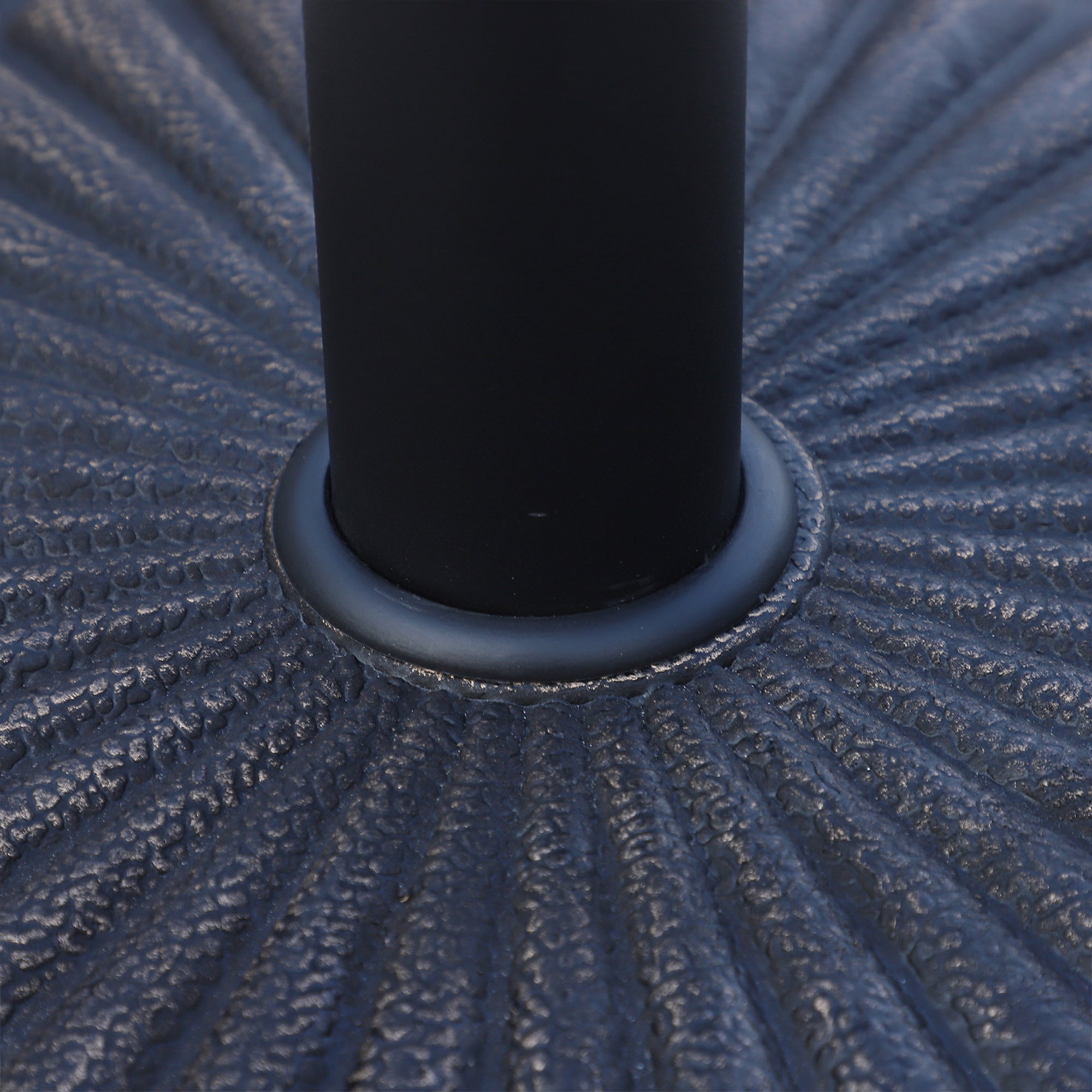 Umbrella Base Diameter 3.8-4.8cm Floral Motif with Knob Weight 15KG Garden Resin 49x32cm