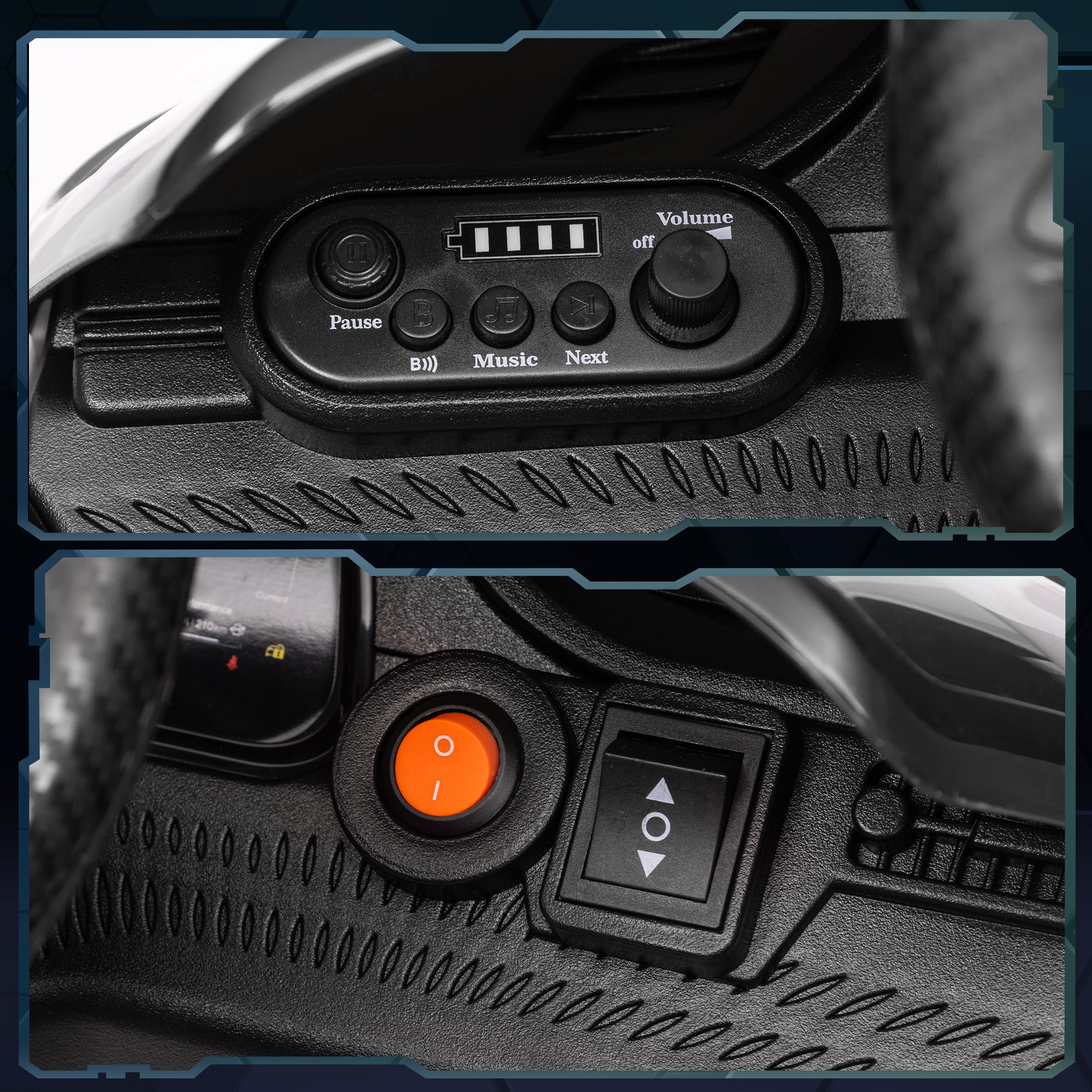 Electric Car for Kids 3+ Years Maserati Gran Turismo Folgore 2 Powerful Motors Electric Car with 12V Battery Speed 3-5 km/h Remote Control 2.4G Headlights Horn and MP3 White