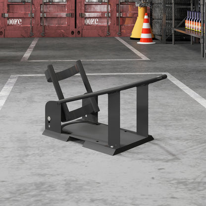 Motorcycle Stand 816.5 kg Load Front Wheel Stand for Robust Motorcycle with Adjustable Height in 3 Levels for  Ø38.1-53.34 cm Wheels Black