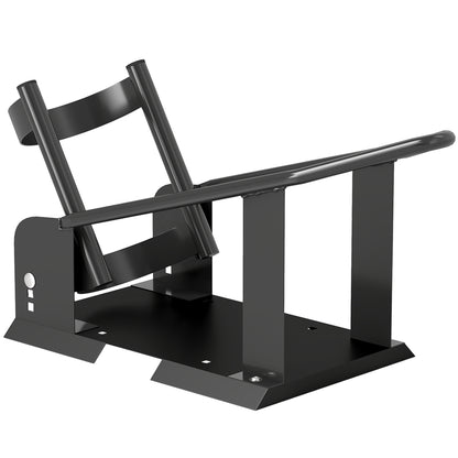 Motorcycle Stand 816.5 kg Load Front Wheel Stand for Robust Motorcycle with Adjustable Height in 3 Levels for  Ø38.1-53.34 cm Wheels Black