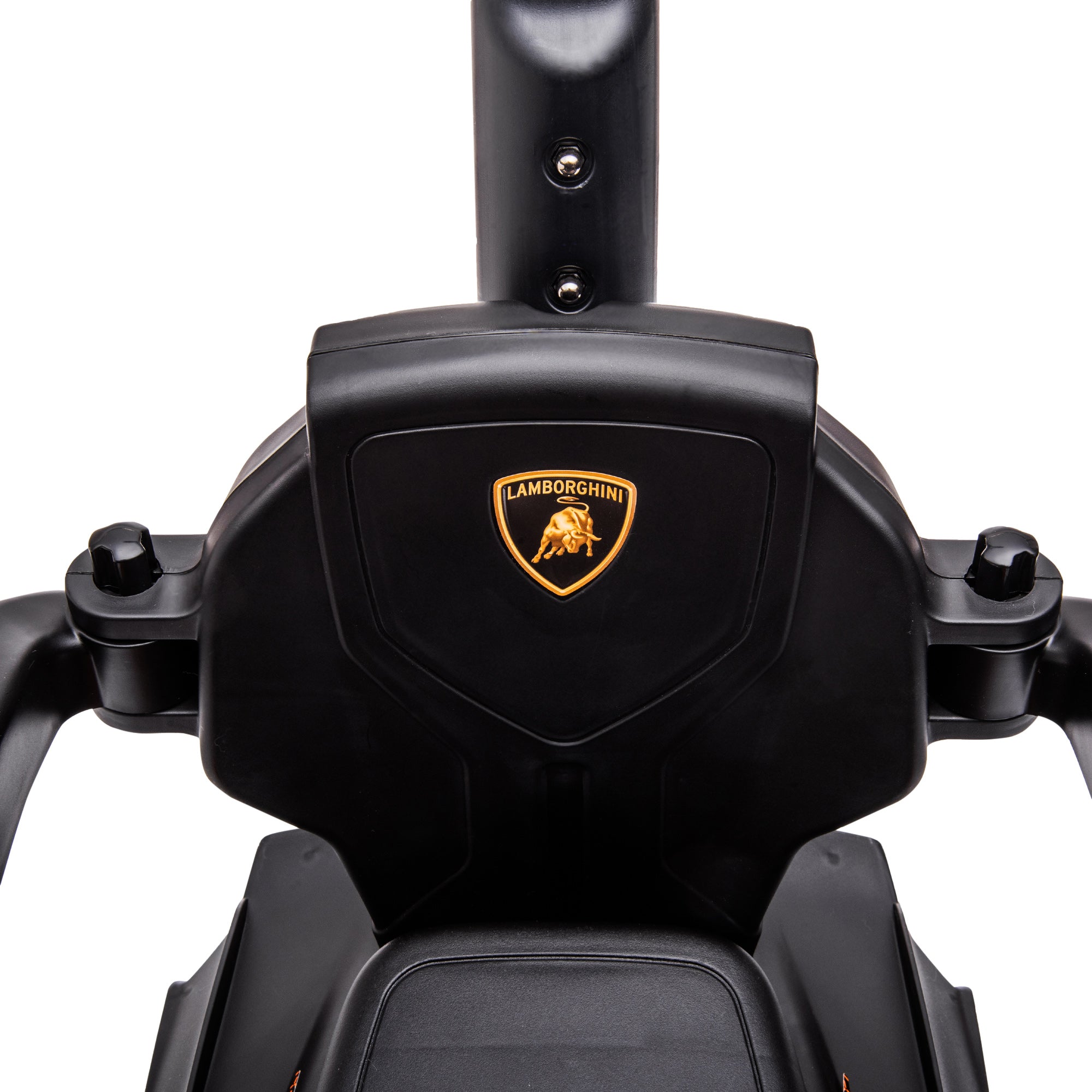 2 in 1 Lamborghini Essenza SCV12 Push Along Car for Kids 12-36 Months Walker Pusher with Horn Removable Push Handle and Safety Guardrail 86.5x40x89.5 cm White and Black