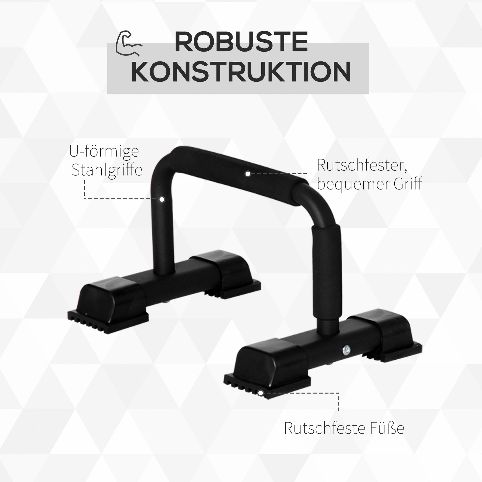 Dip Bars 2 Piece Set Dip Station up to 120 kg load capacity Dip Bar Fitness Equipment for Home Parallettes Calisthenics Equipment for Strength Training