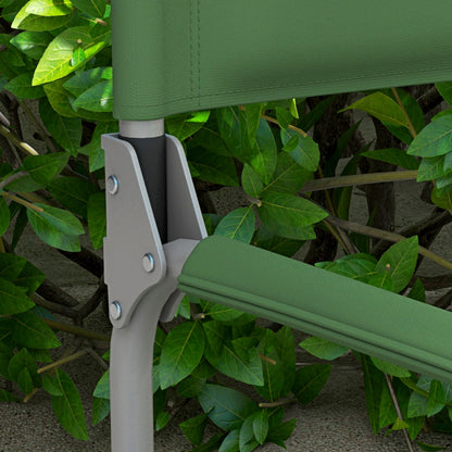 Folding Camping Chair with Side Table, Cup Holder, Folding Chair with Handle, for Camping, Beach, in Oxford, Green