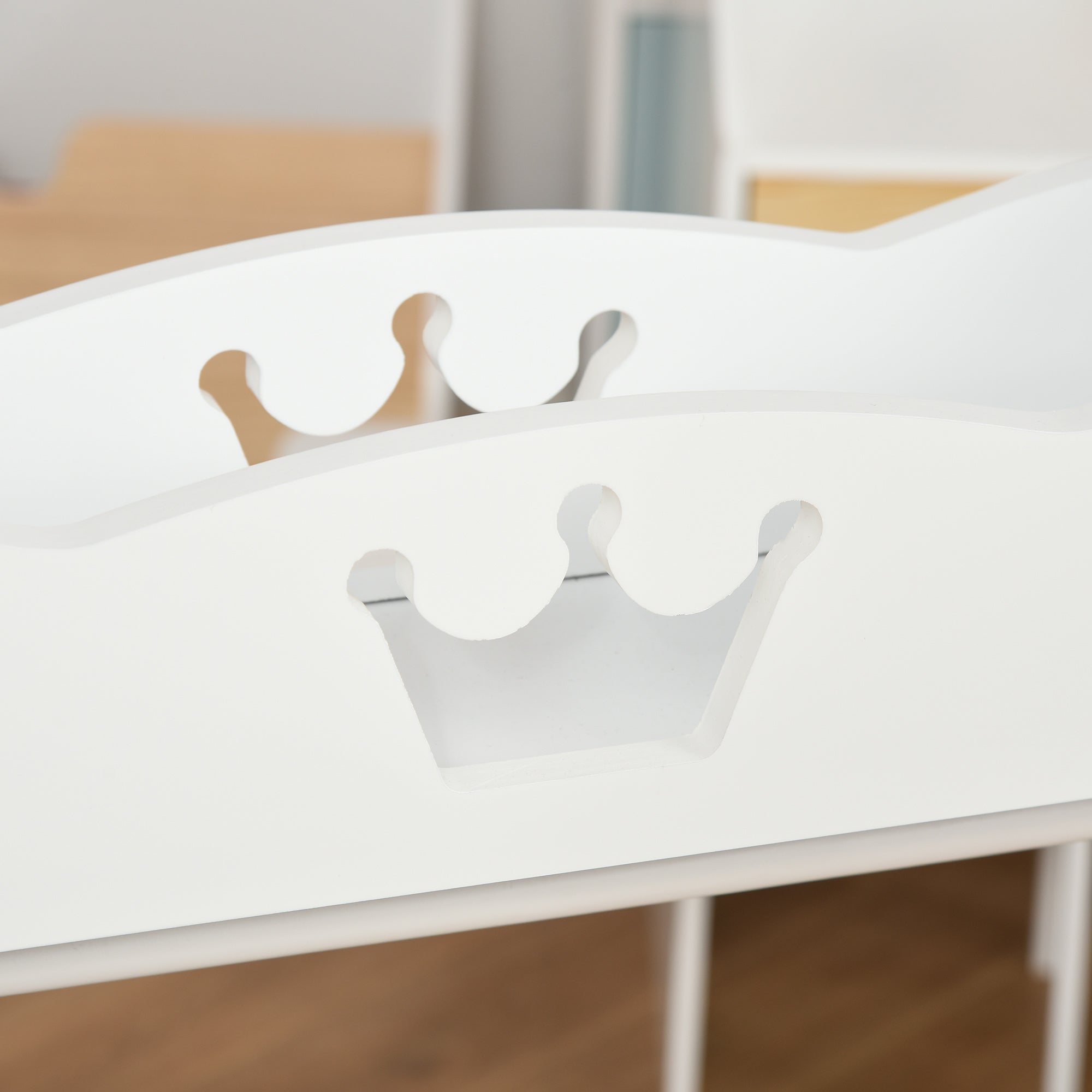 Kids Coat Rack with Shelves and Side Hooks, Wooden Furniture for Children's Room, 70.5x37x103cm, White