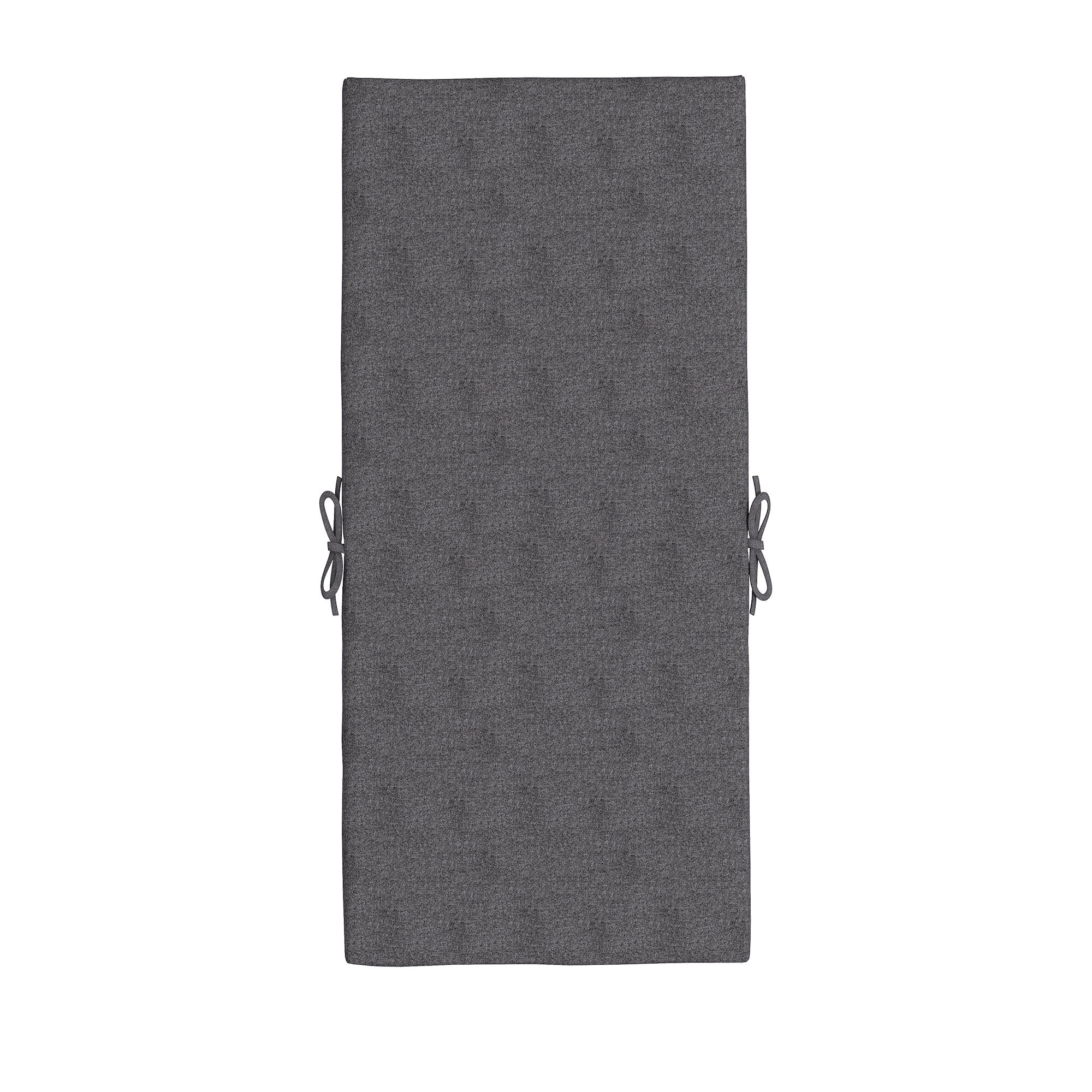 Set of 2 outdoor cushions for chair with backrest, 8 cm padding, dim. 112L x 51W cm, dark grey