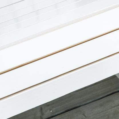 Adirondack Garden Chair Rocking Chair Rocking Armchair Garden Chair Balcony Chair White 77 x 94 x 97 cm