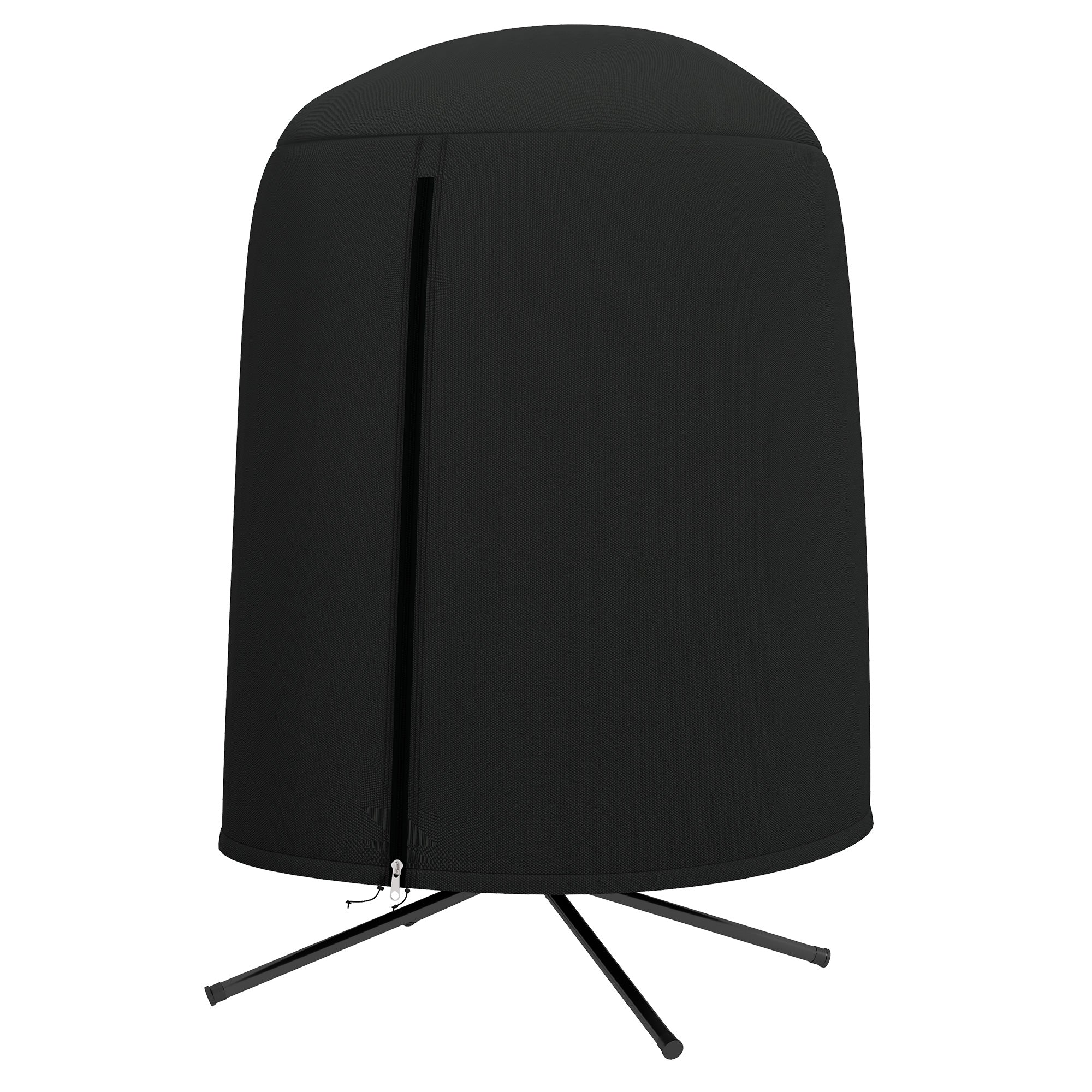 Garden Hanging Chair Cover, Waterproof Cover with Zipper, Oxford Fabric - Ø128 x 190H cm, Black