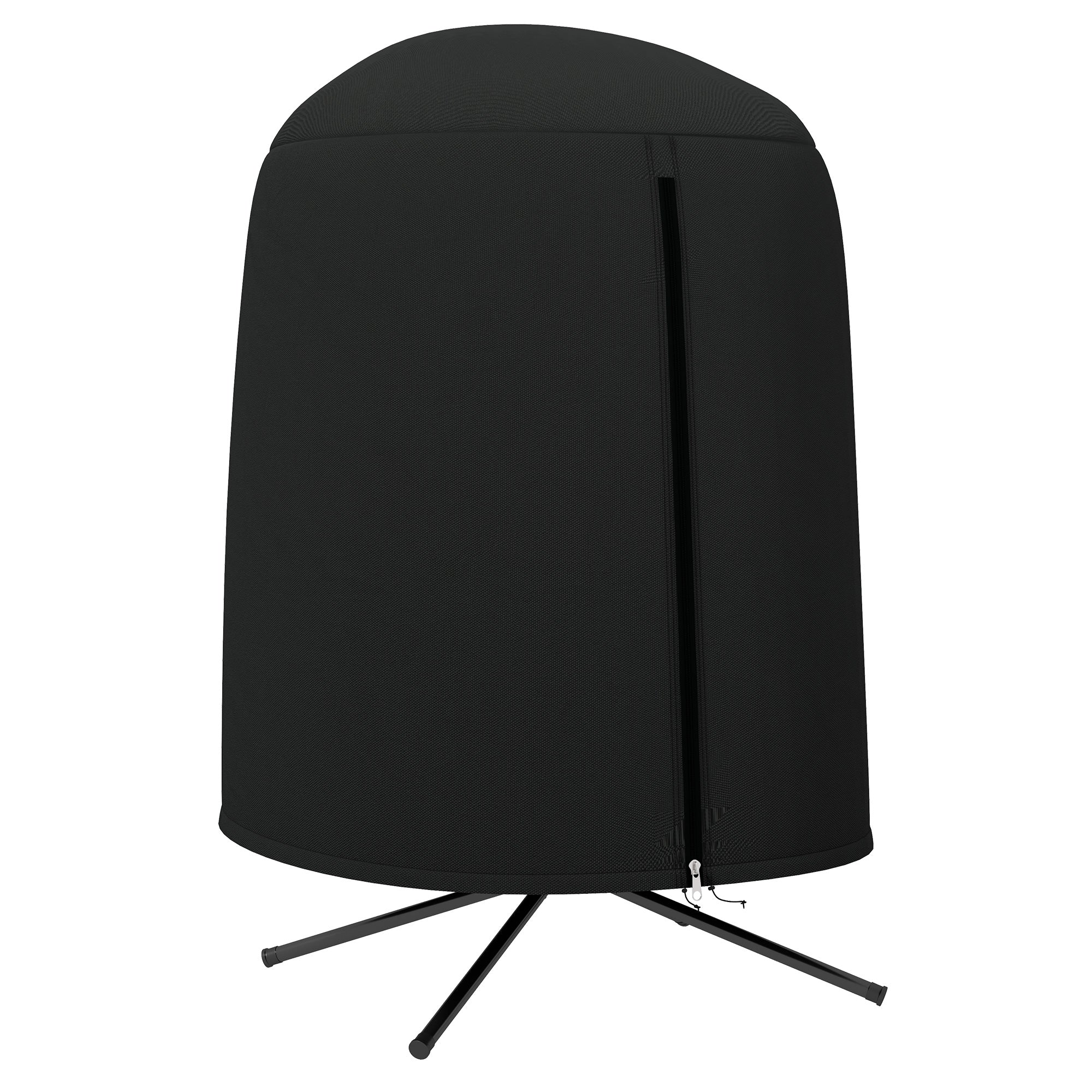 Garden Hanging Chair Cover, Waterproof Cover with Zipper, Oxford Fabric - Ø128 x 190H cm, Black