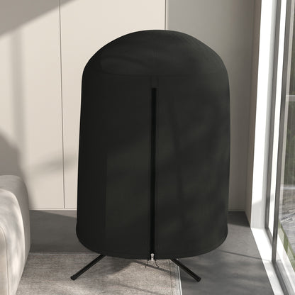 Garden Hanging Chair Cover, Waterproof Cover with Zipper, Oxford Fabric - Ø128 x 190H cm, Black