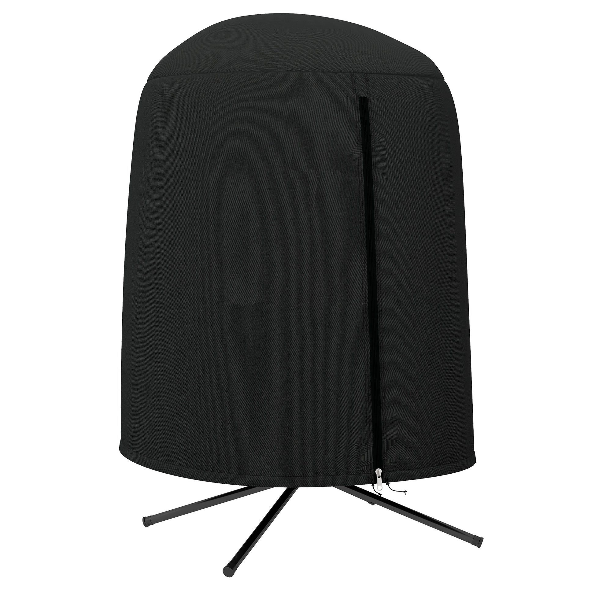 Garden Hanging Chair Cover, Waterproof Cover with Zipper, Oxford Fabric - Ø128 x 190H cm, Black