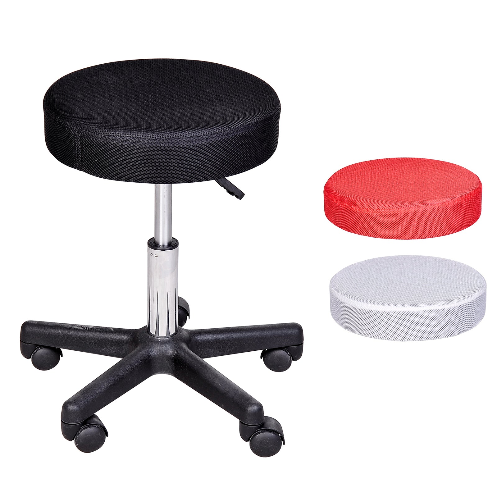 Height Adjustable Swivel Massage Stool with Three Color Protective Covers