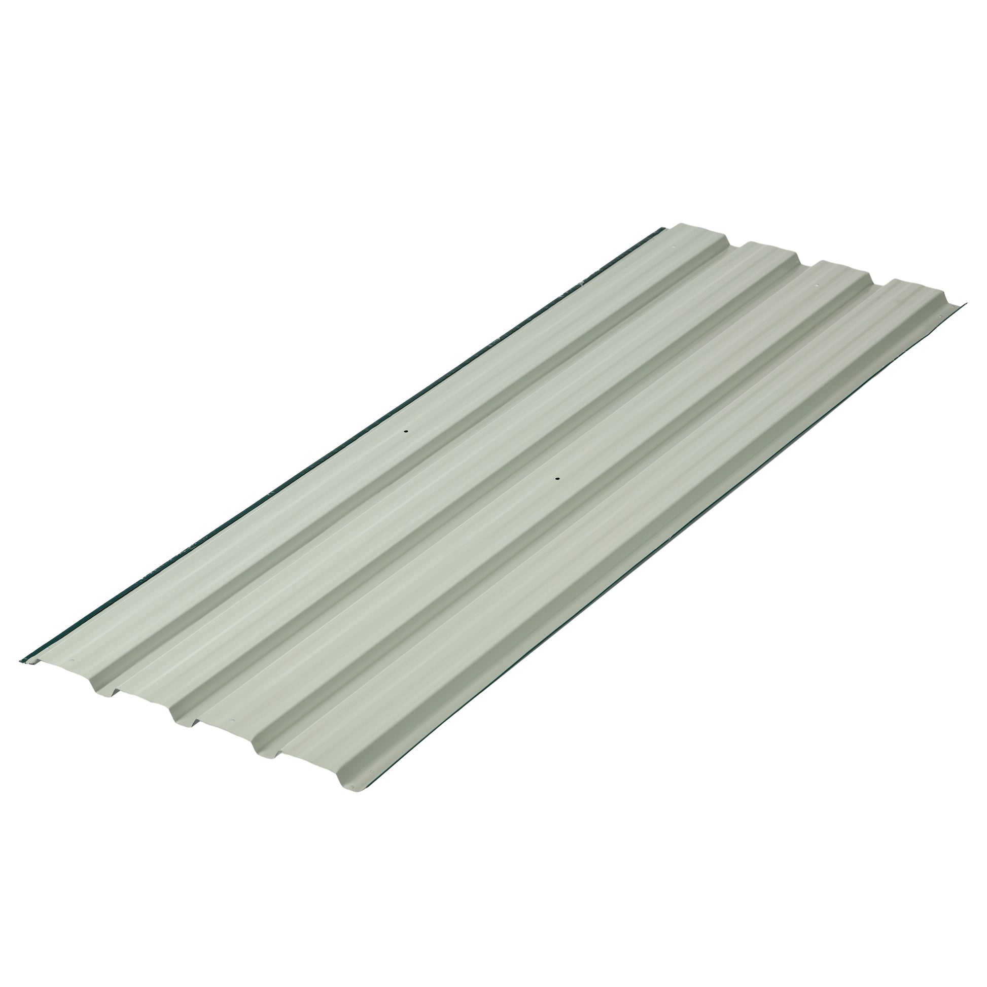 12 Pieces Trapezoidal Sheet 129x45cm 7m² Galvanized Roof Sheet 0.25mm Weather Resistant Profile Sheet Galvanized Steel Roof Panels Steel Sheet Corrugated Sheets for Roof Tool Shed Carport Green