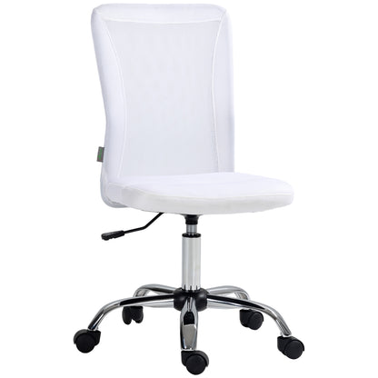 Ergonomic Office Chair Adjustable Height Manager Chair 360° Swivel White Mesh Upholstery