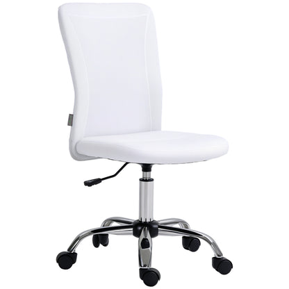 Ergonomic Office Chair Adjustable Height Manager Chair 360° Swivel White Mesh Upholstery