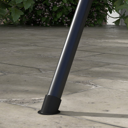 Hollywood Swing with Seat Cushion, 3-Seater Garden Swing with Adjustable Sunshade, Swing Bench Holds up to 240 kg, for Garden, Terrace, 172 x 110 x 153 cm, Gray