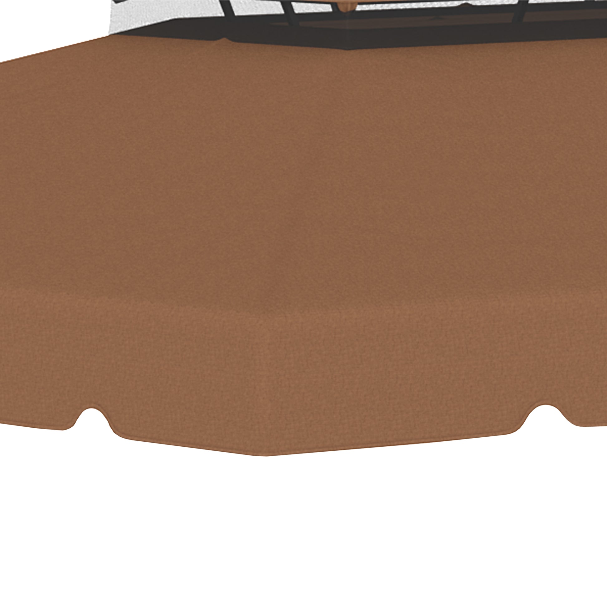 Replacement Roof for 4x3m Gazebo Replacement Cover with Double Roof with 8 Drainage Holes Replacement Canopy for Gazebo Coffee