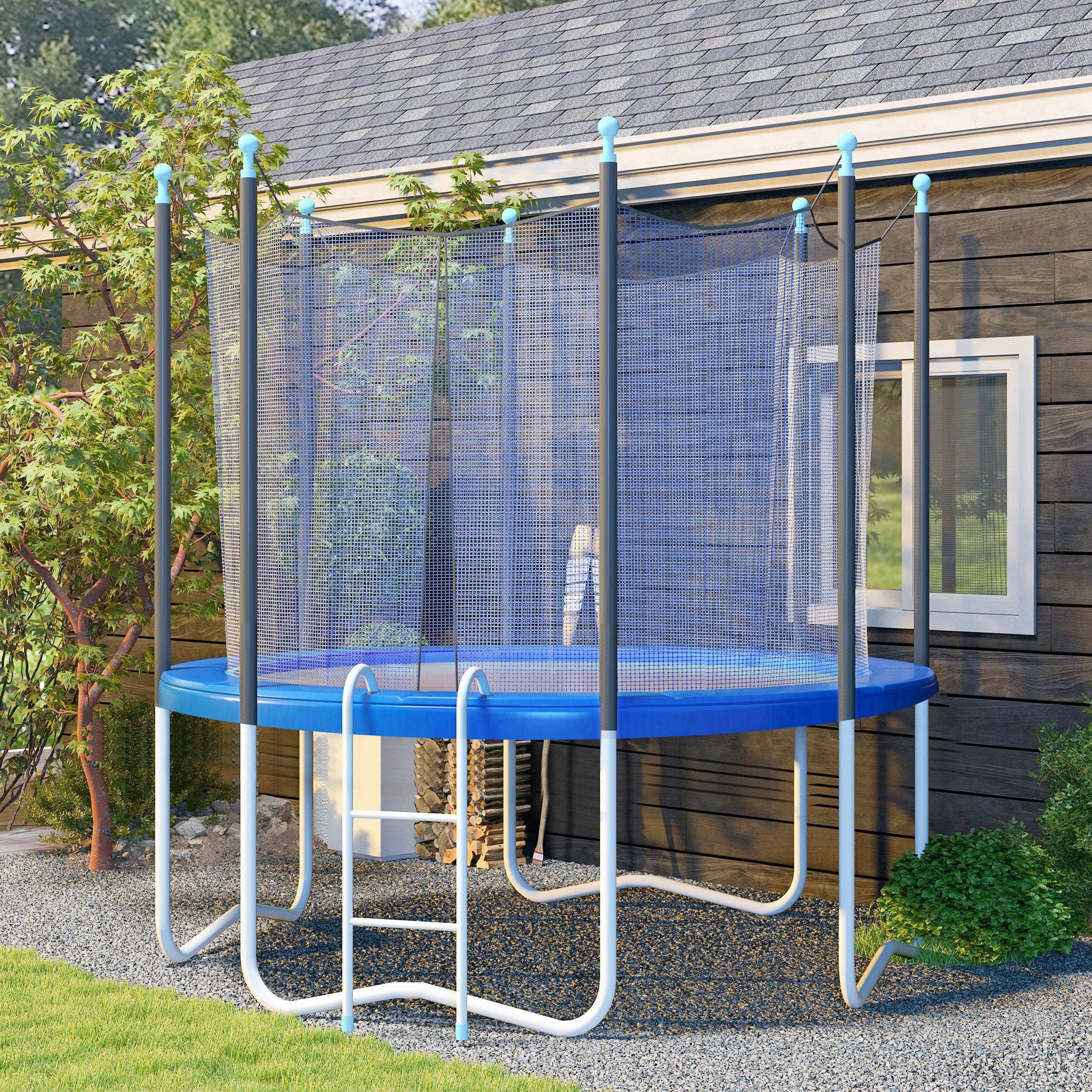 SPORTNOW Trampoline Safety Pad Ø12 ft (366 cm) – Tear-Resistant, UV-Resistant, Waterproof Spring Cover — Replacement Edge Pad for Garden Trampolines, Blue