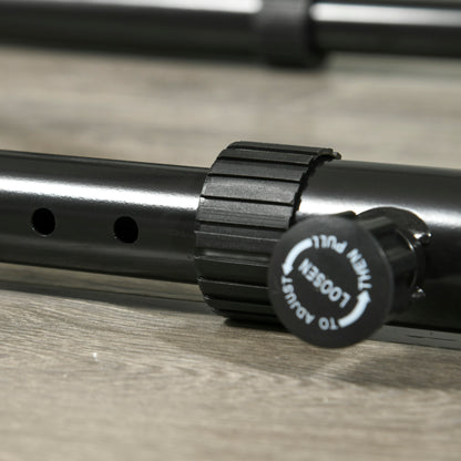 SPORTNOW Dip Bar made of adjustable steel with 6 adjustable lengths, 90-102x65x80-90 cm, Black