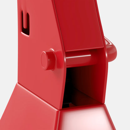 Set of 2 Car Stands 3T, Pair of Support Stands with Adjustable Lifting Height from 38.5-60 cm, in Carbon Steel and Cast Iron, Red and Black