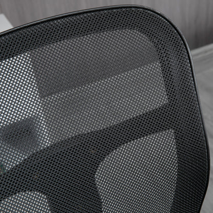 Office Chair, Ergonomic Drawing Chair, 95-115 cm Computer Chair with Armrest, Desk Chair with Footrest, Swivel Chair for Office, Living Room, Mesh, Black