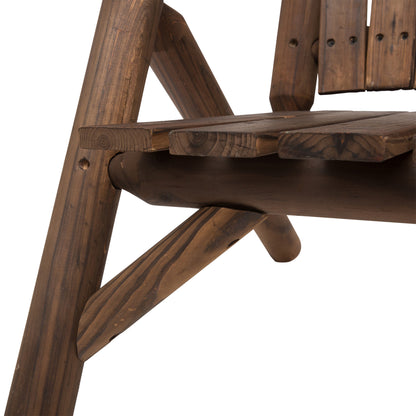Garden Bench with Table, Outdoor Furniture, Bench, 2 Chairs, Solid Wood, Brown, 157 x 88 x 103 cm