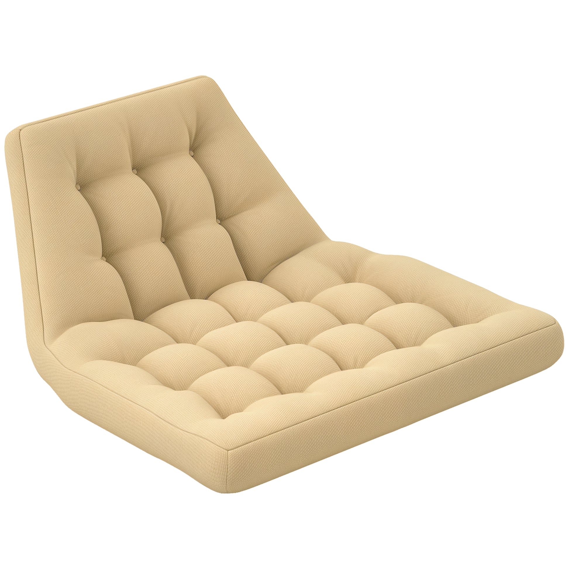 Seat Cushion, 120x100 cm Chair Cushion with Backrest, 8cm Thick Seat Cushion, Water-Resistant Seat Pad for Rocking Chairs and Hanging Baskets, Beige