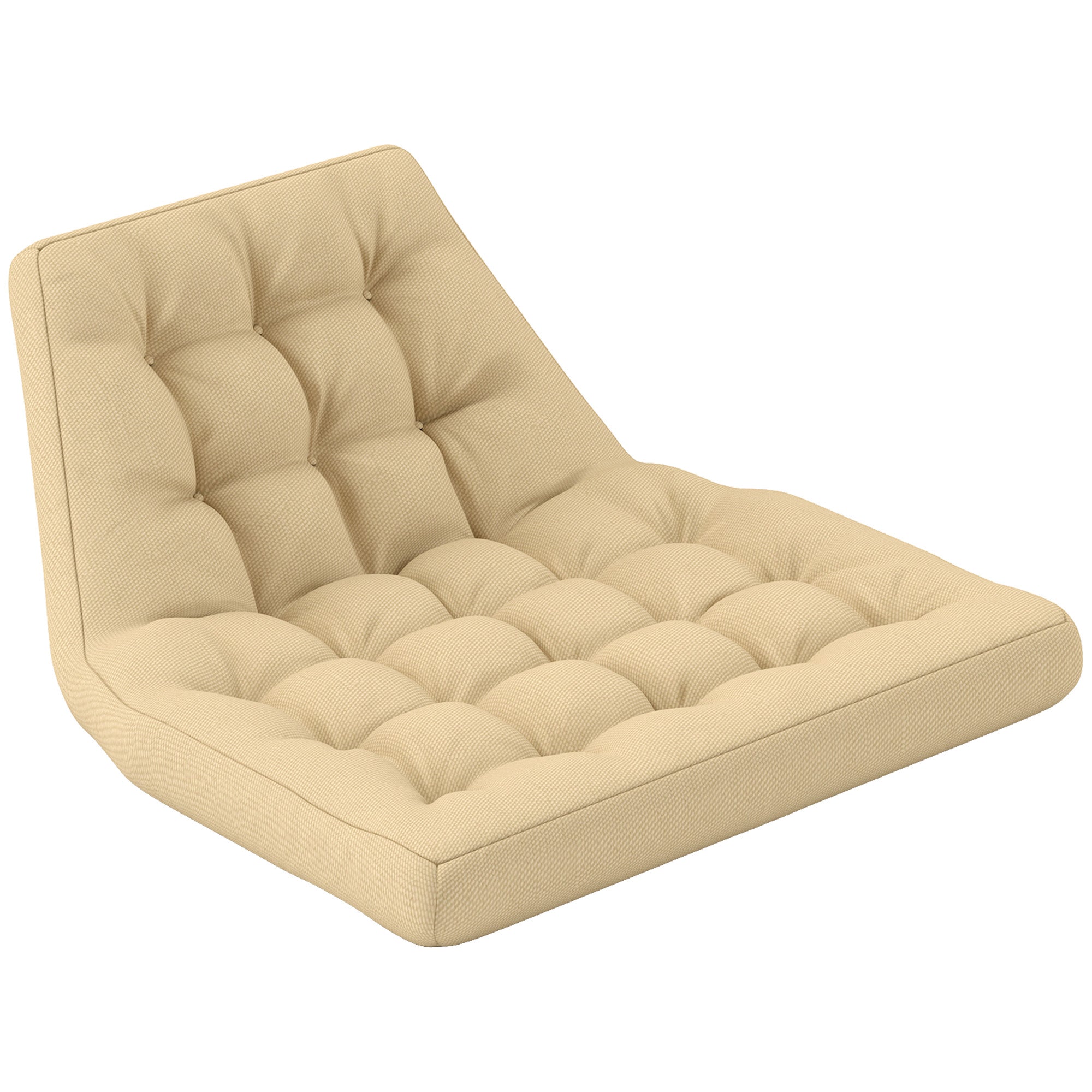 Seat Cushion, 120x100 cm Chair Cushion with Backrest, 8cm Thick Seat Cushion, Water-Resistant Seat Pad for Rocking Chairs and Hanging Baskets, Beige