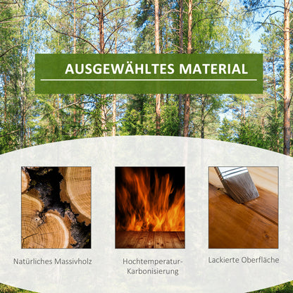 Flower Stand Plant Shelf 6 Levels Four-Layered Flower Rack Flower Staircase Flower Ladder Solid Wood Charcoal 98 x 28 x 96.5 cm