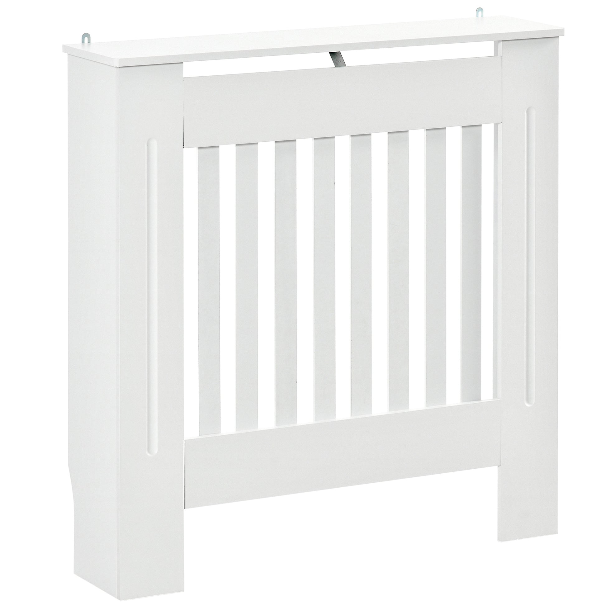 Radiator Cover Modern MDF Radiator Cabinet for Living Room Bedroom 78x19x81 cm White
