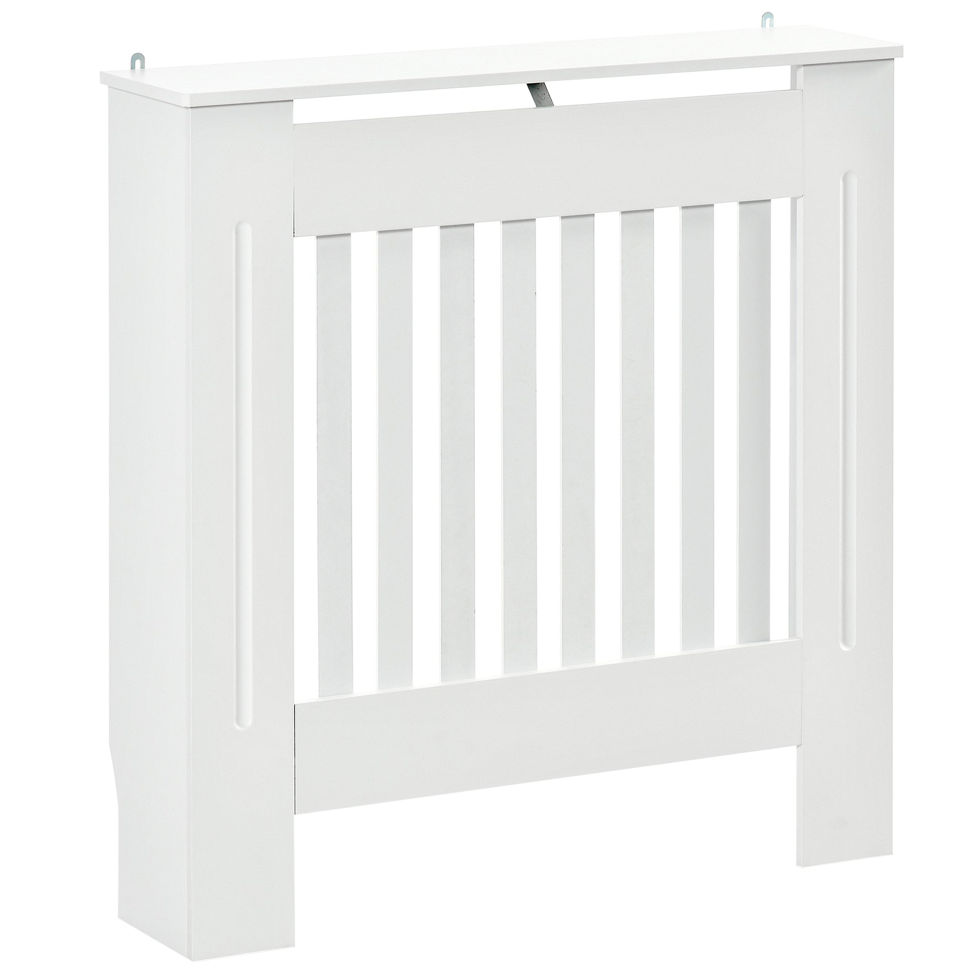 Radiator Cover Modern MDF Radiator Cabinet for Living Room Bedroom 78x19x81 cm White