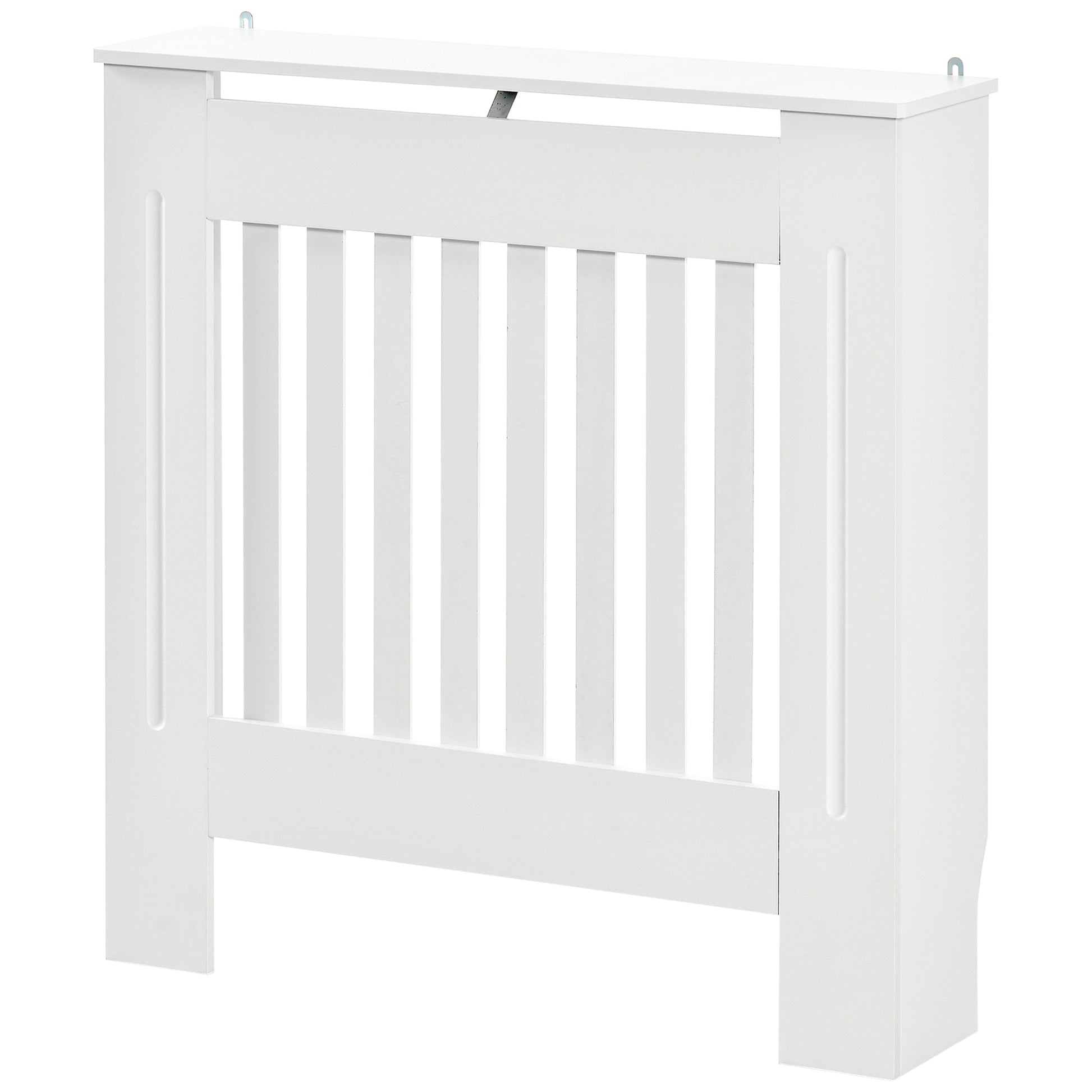 Radiator Cover Modern MDF Radiator Cabinet for Living Room Bedroom 78x19x81 cm White