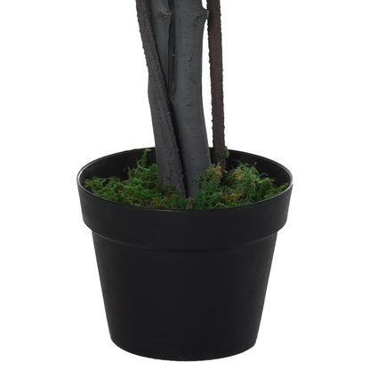 Artificial Ficus Tree Large 145 cm, Artificial Tree, Artificial Plant, Plastic Artificial Plant in Pot, Fake Plant Like Real for Living Room Bedroom Office Garden Modern Decoration Gift