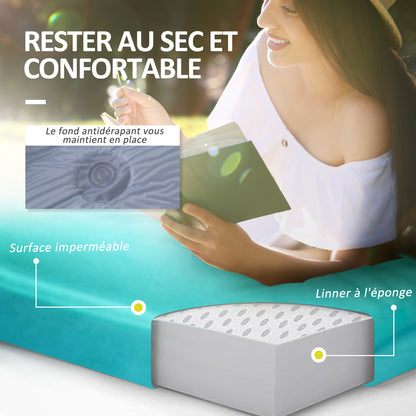 Camping Mattress for 2 People with Pillow and Carry Bag - Ultra-Light - Waterproof Sleeping Pad for Camping, Travel, Hiking