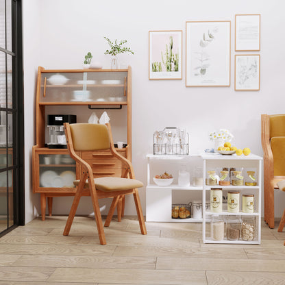 Rotating Corner Desk L-Shaped Desk with Shelf Desk with Shelves for Office Study 120x110x74.5 cm White