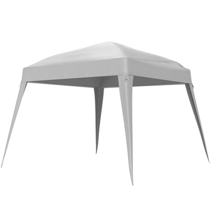 Replacement Pergola Canopy 2.4x2.4m Roof Replacement for Garden Folding Tent with 3x3m Oxford Fabric UPF 50+ Sun Protection Velcro Closures and Hooks CANOPY ONLY White