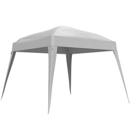 Replacement Pergola Canopy 2.4x2.4m Roof Replacement for Garden Folding Tent with 3x3m Oxford Fabric UPF 50+ Sun Protection Velcro Closures and Hooks CANOPY ONLY White