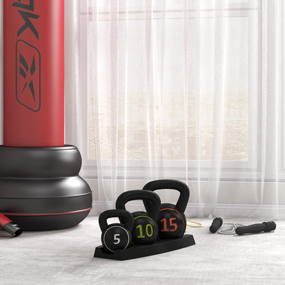 Kettlebell, 2.2kg, 4.5kg, 6.8kg Ball Dumbbell, 3-Piece Ball Weight Set for Gymnastics, Strength Training, Black