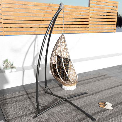 Hanging Chair Stand - Hanging Chair Stand, height 215 cm - Max recommended load 130 kg, black metal
