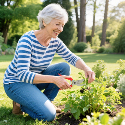3-Piece Garden Tools Set Gardening Kit with Hedge Shears Lopper Pruning Shears and Non-Slip Rubber Handles Lightweight For Pruning Plants