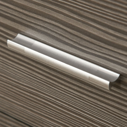 Sideboard Storage Cabinet in Contemporary Style 4 Drawers 76 x 35 x 72 cm White and Gray