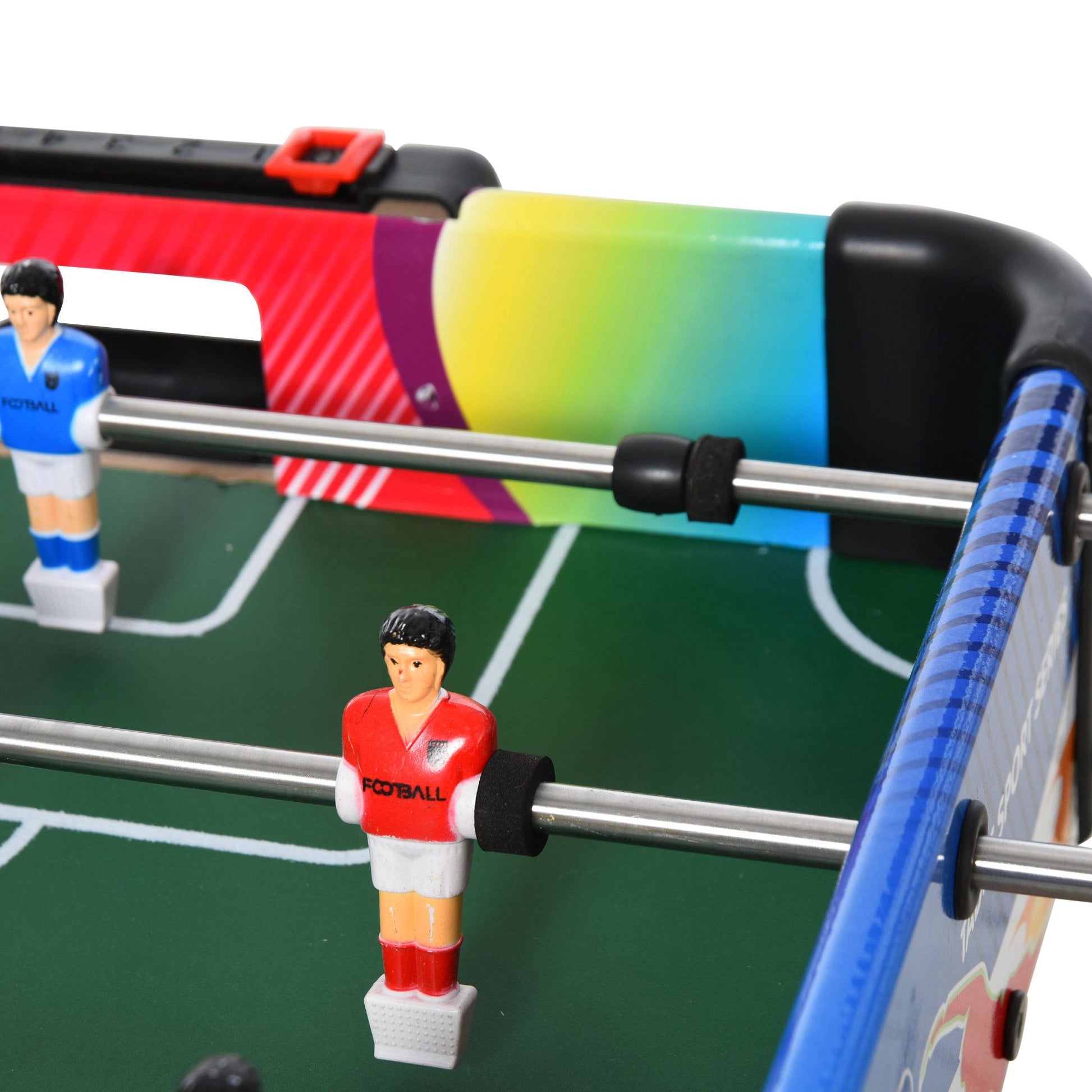 Folding Multi-Game Table 4-in-1 Design Foosball Air Hockey Pool Table Ping Pong Desktop Accessories Included Fun 86.5x43.5x64 cm