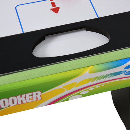 Folding Multi-Game Table 4-in-1 Design Foosball Air Hockey Pool Table Ping Pong Desktop Accessories Included Fun 86.5x43.5x64 cm