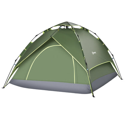 Camping Tent for 3 Persons Light, Stable Dome Tent with Entrance, Carrying Bag, Groundsheet, Family Tent with 1000mm Water Column Camping Travel Trekking Garden